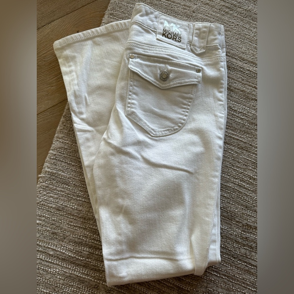 Michael Kors Cool White Denim Jeans 4
